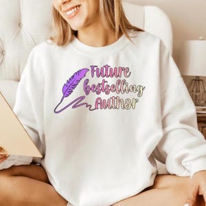 Author Christmas Gift Sweatshirt For A Writer Sweater Gift For Aspiring Author Writing Sweatshirt Gift For A Librarian Birthday Gift Sweater