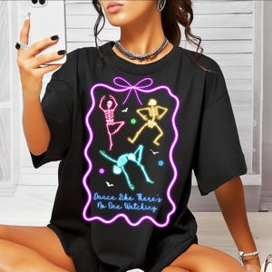 Dancing Skeletons Halloween Shirt Dance Skeleton T-Shirt Gift for Dance Mom Tee Perfect Gift for A Dancer Halloween Dancing Skeleton Tee
