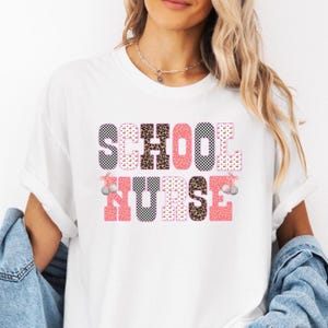 Comfort Colors School Nurse T shirt Christmas Gift For School Nurse Appreciation Gift Shirt for A School Nurse Tee Birthday Gift
