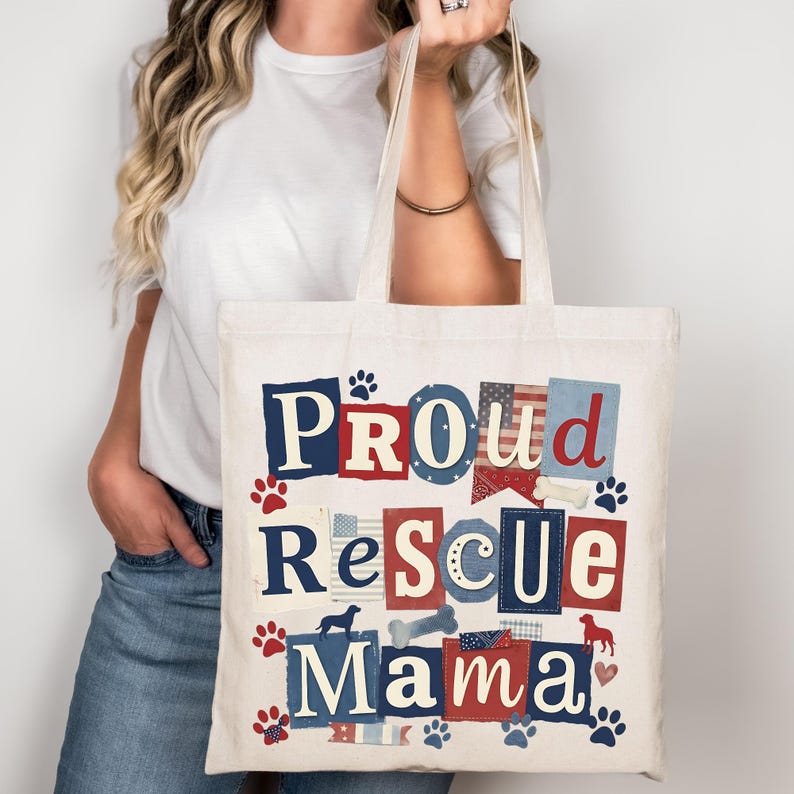Dog Rescue Mama PNG Clipart Sublimation Design Proud Rescue Mom PNG Dog ...