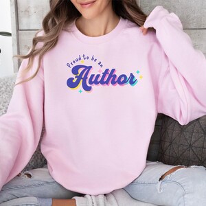 Author Birthday Gift Sweatshirt for an Author Sweater Christmas Gift For An Author Literary Sweater Bookish Sweater Author Book con sweater