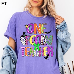 Halloween Teacher Shirt For Spooky Season Halloween Shirt Teaching T Shirt Teacher Halloween Tee Gift For Teacher Kindergarten Teacher Shirt