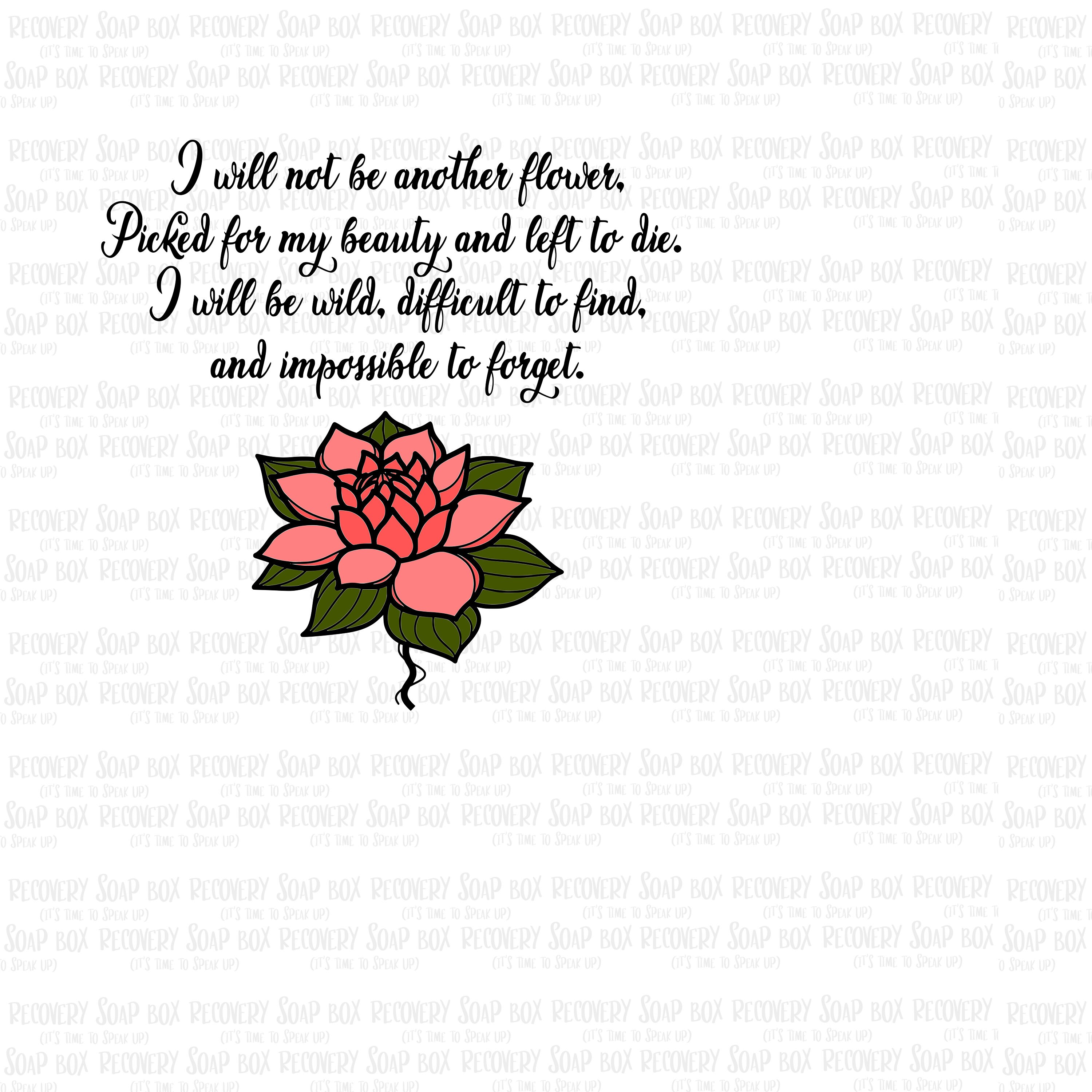 Lotus FlowerRecover Loudly SVG Sobriety Addiction Etsy
