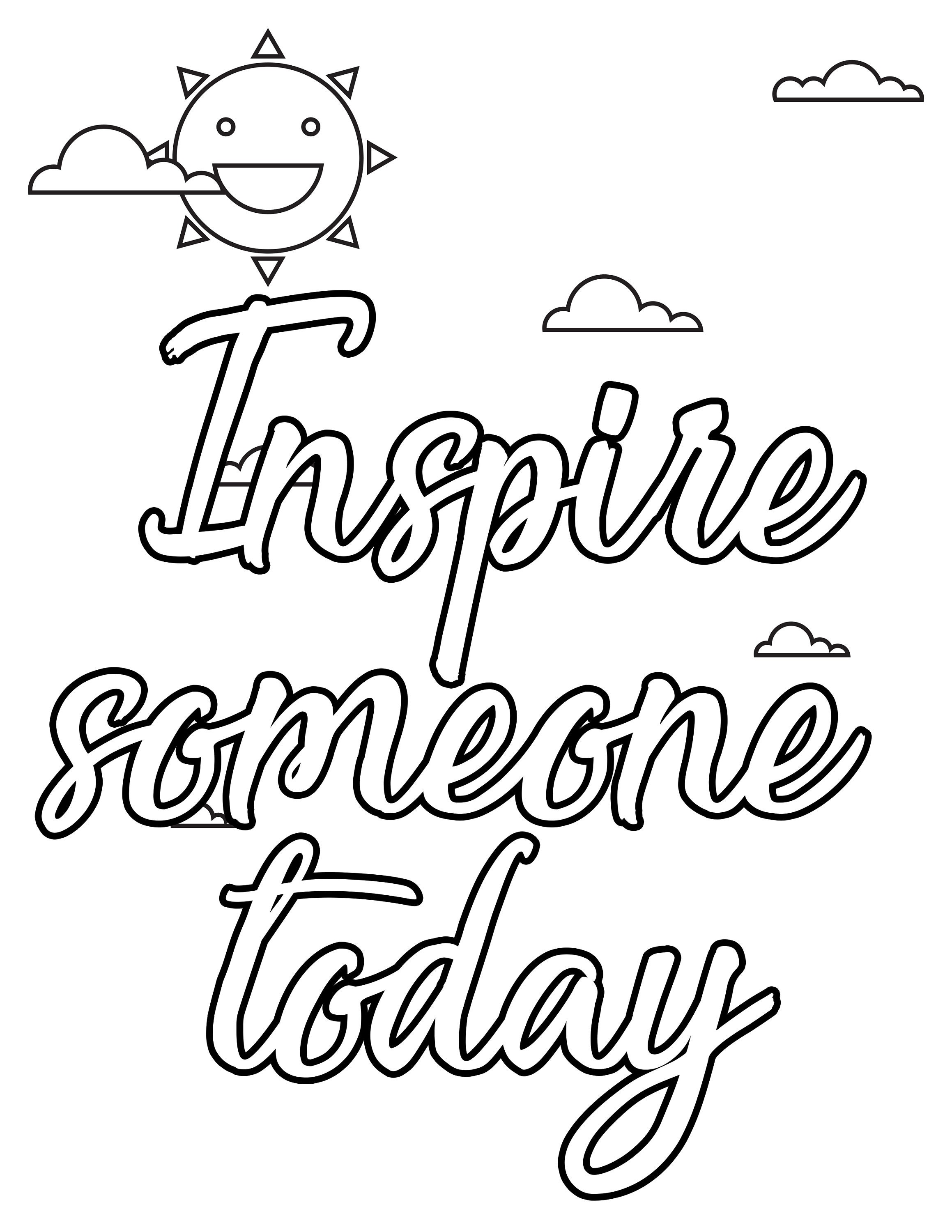 Inspire coloring pages coloring pages