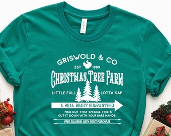 Griswold Co Shirt, Christmas Tree Farm Shirt, Little Full, Lotta Sap, Christmas Vacation Shirt, Gifts For Farmer, Funny Christmas Shirts