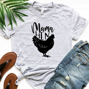 Mama Hen Shirt, Farm Mom Shirt, Farm Life Shirt, Country Living T-shirt, Chicken Lover Shirt, Mothers Day Gift, Gifts For Mom, Grandma Shirt image 2