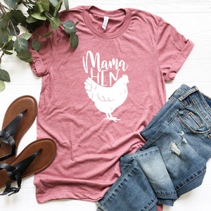 Mama Hen Shirt, Farm Mom Shirt, Farm Life Shirt, Country Living T-shirt, Chicken Lover Shirt, Mothers Day Gift, Gifts For Mom, Grandma Shirt image 3