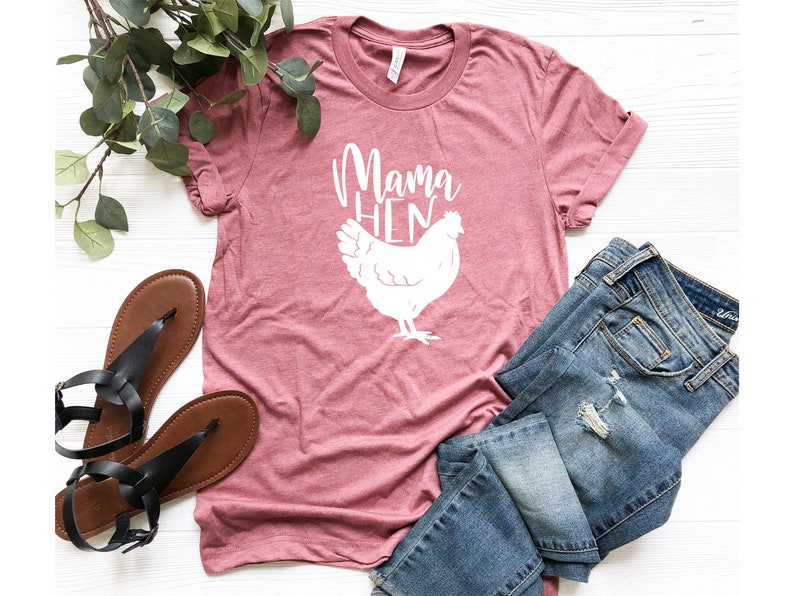 Mama Hen Shirt, Farm Mom Shirt, Farm Life Shirt, Country Living T-shirt, Chicken Lover Shirt, Mothers Day Gift, Gifts For Mom, Grandma Shirt image 3