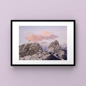 Canmore Mountain Sunset - Alberta - - Canadian Rockies Wall Art - Photography