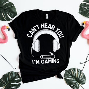 聞こえないよ、ゲーム中だから。面白いゲーマーTシャツ