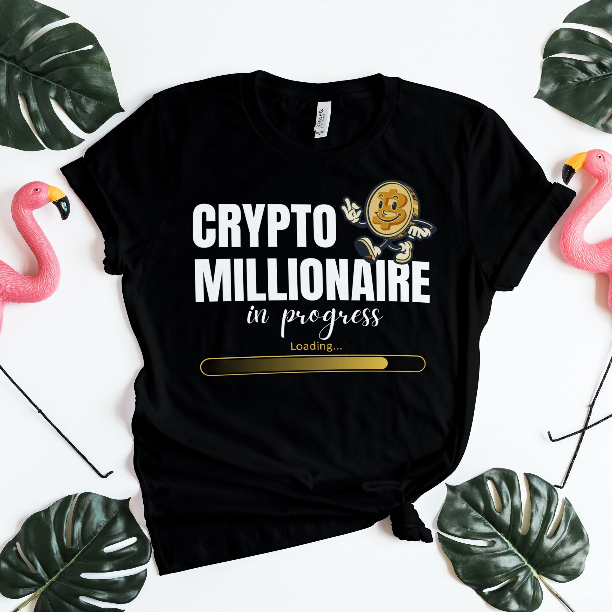 Crypto Millionaire in Progress, Funny Crypto Investor Tshirt, Funny Tshirt  - Etsy