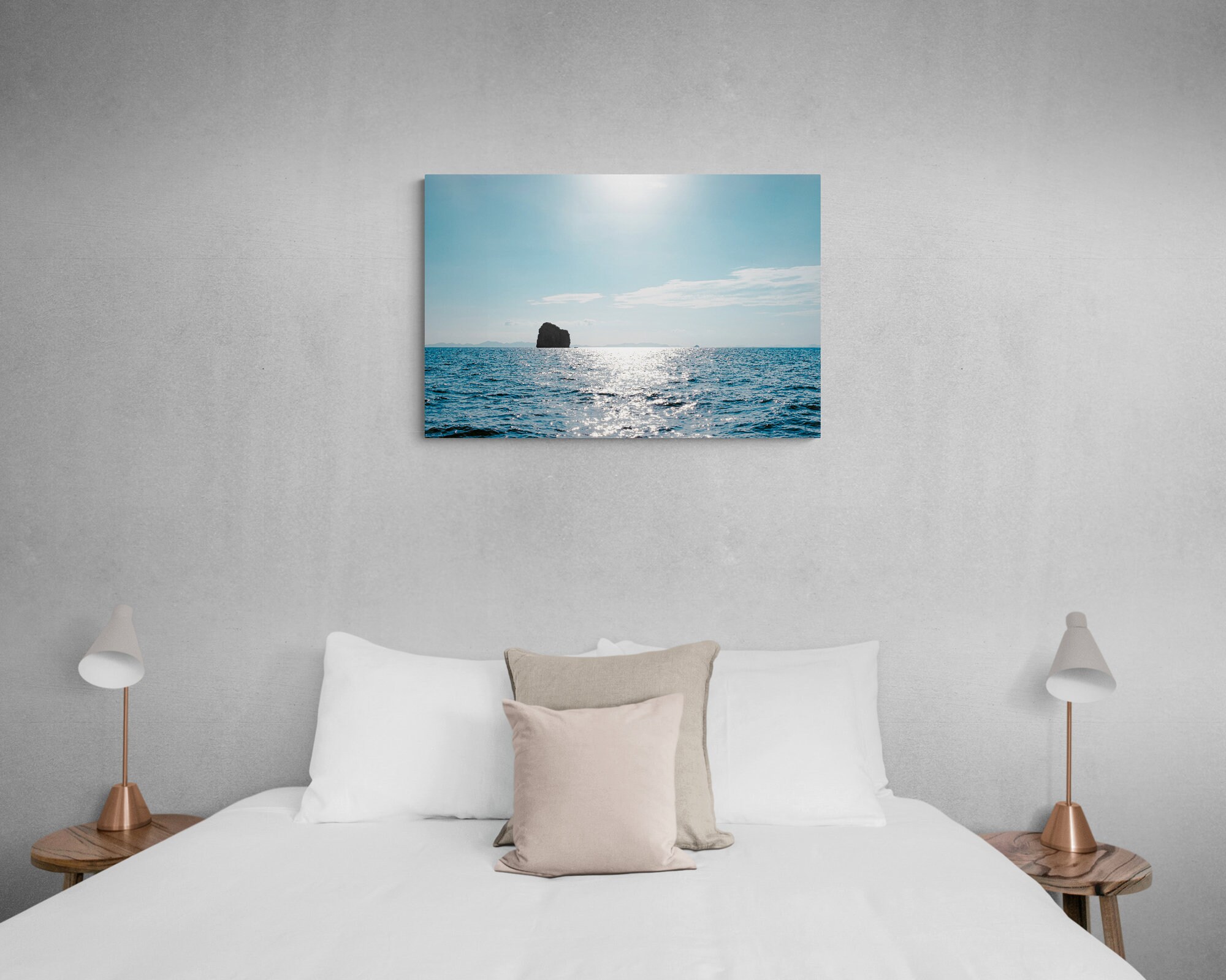 Peaceful Ocean Wall Decor Calm Ocean Printable Minimalist Etsy