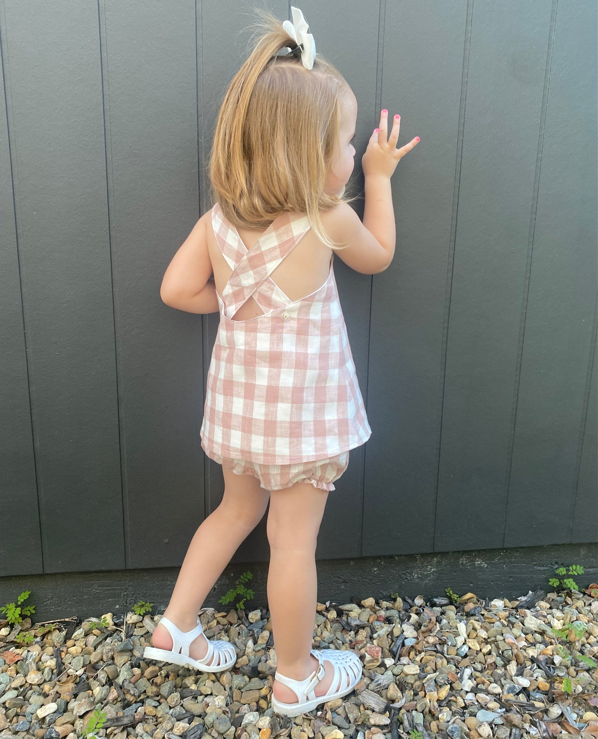 Set top & bloomers linen - natural