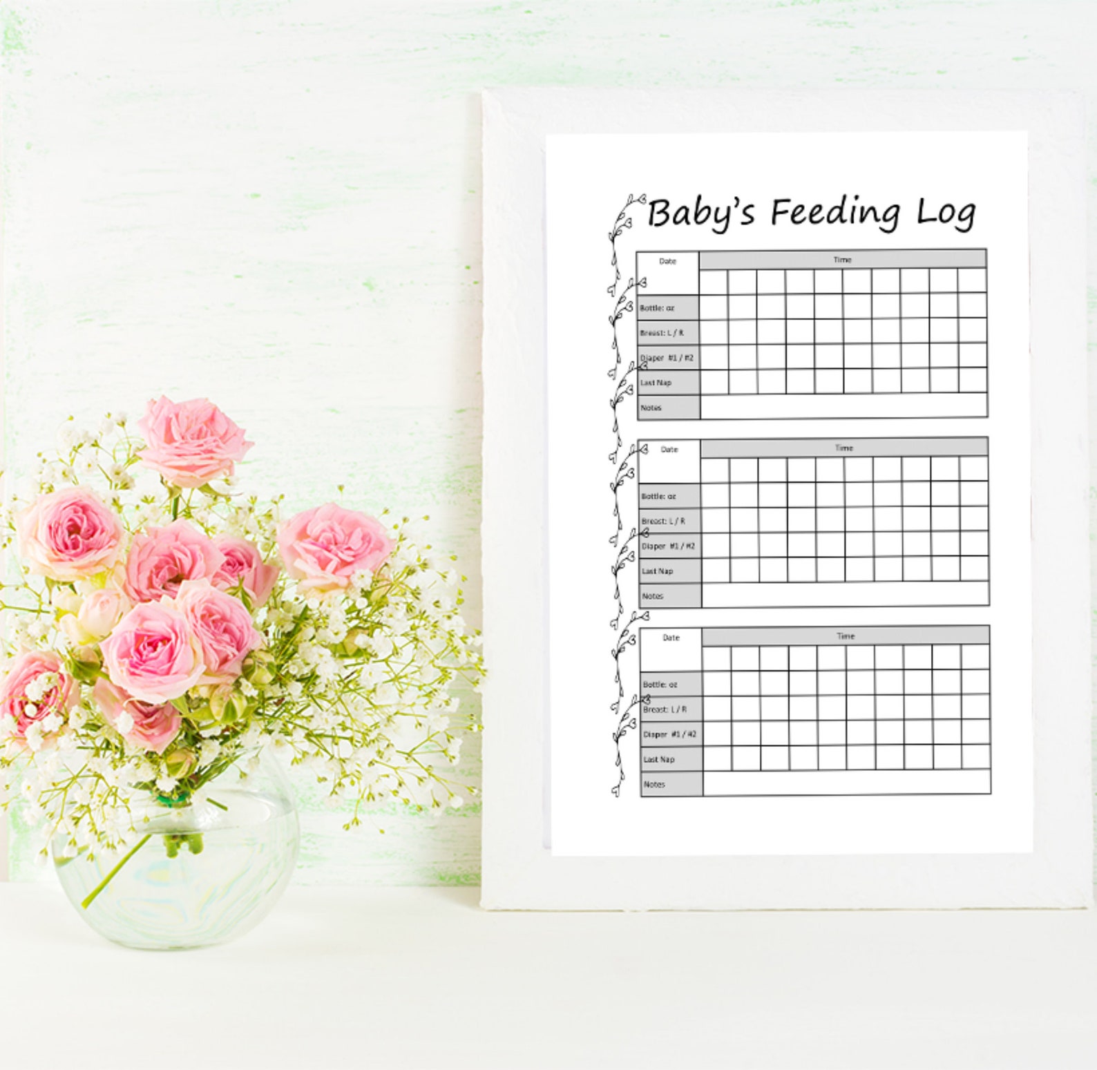 Newborn Baby Log Record Tracker Journal for New Parents Etsy