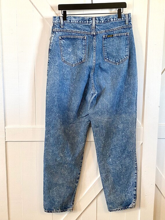 1980's Vintage High Waisted Mom Jean Denim Pants … - image 9