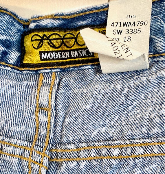 1980's Vintage High Waisted Mom Jean Denim Pants … - image 7