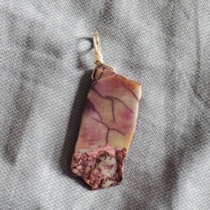 Purple Jasper Necklace Charm