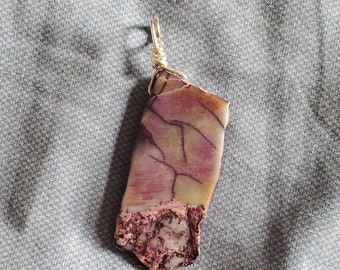 Purple Jasper Necklace Charm