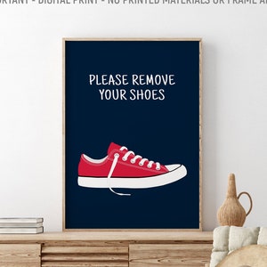 Please Remove Your Shoes Printable Wall Art, Shoes Off Please Sign, Shoes Off Poster, Entryway Decor, Entry Sign, Home Decor