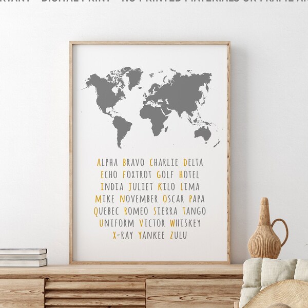 Nato World Map Etsy