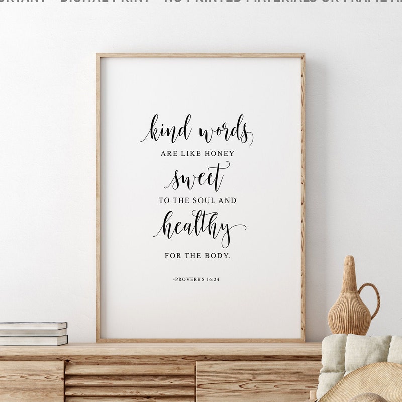 Proverbs 16 24 - Etsy