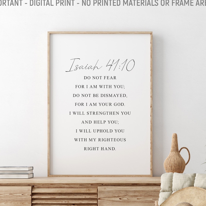Isaiah 41 10 - Etsy