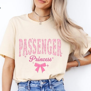 T-shirt princesse passagère T-shirt princesse passagère cadeau princesse pour petite amie femme T-shirt meilleur ami cadeau femme princesse traitement cadeaux