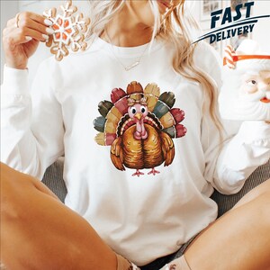 Coquette Turkey Sweatshirt, Thanksgiving Shirt, Girls Fall Turkey Shirt, Fall Shirt, Turkey Shirt, Thanksgiving Sweatshirt, Pumpkin