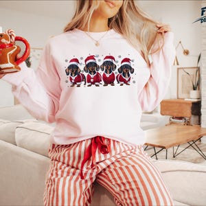 Dachshund Christmas Sweatshirt, Dachshund Christmas Shirt, Dog Lover Gift, Dachshund New Year Shirt, Christmas Crewneck, Dachshund Mom Shirt