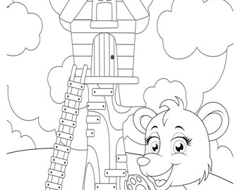 Download Animal Colouring Etsy