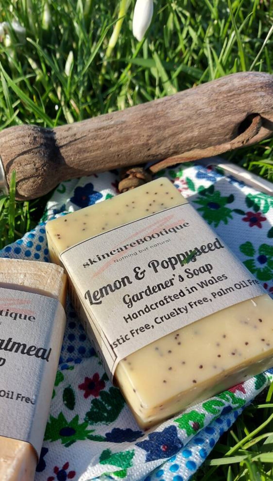 Gardeners Natural Exfoliating Soap Easter Handmade Gift Idea to Gently