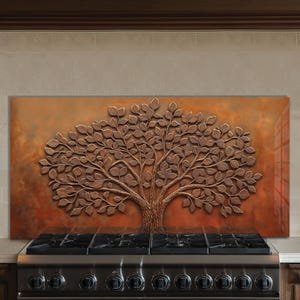 Tempered Glass Backsplash, Kitchen Sink Cover, Splashback Tile, Stove Back Cover, Kitchen Wall Protector, Stove Backsplash, Stove Guard