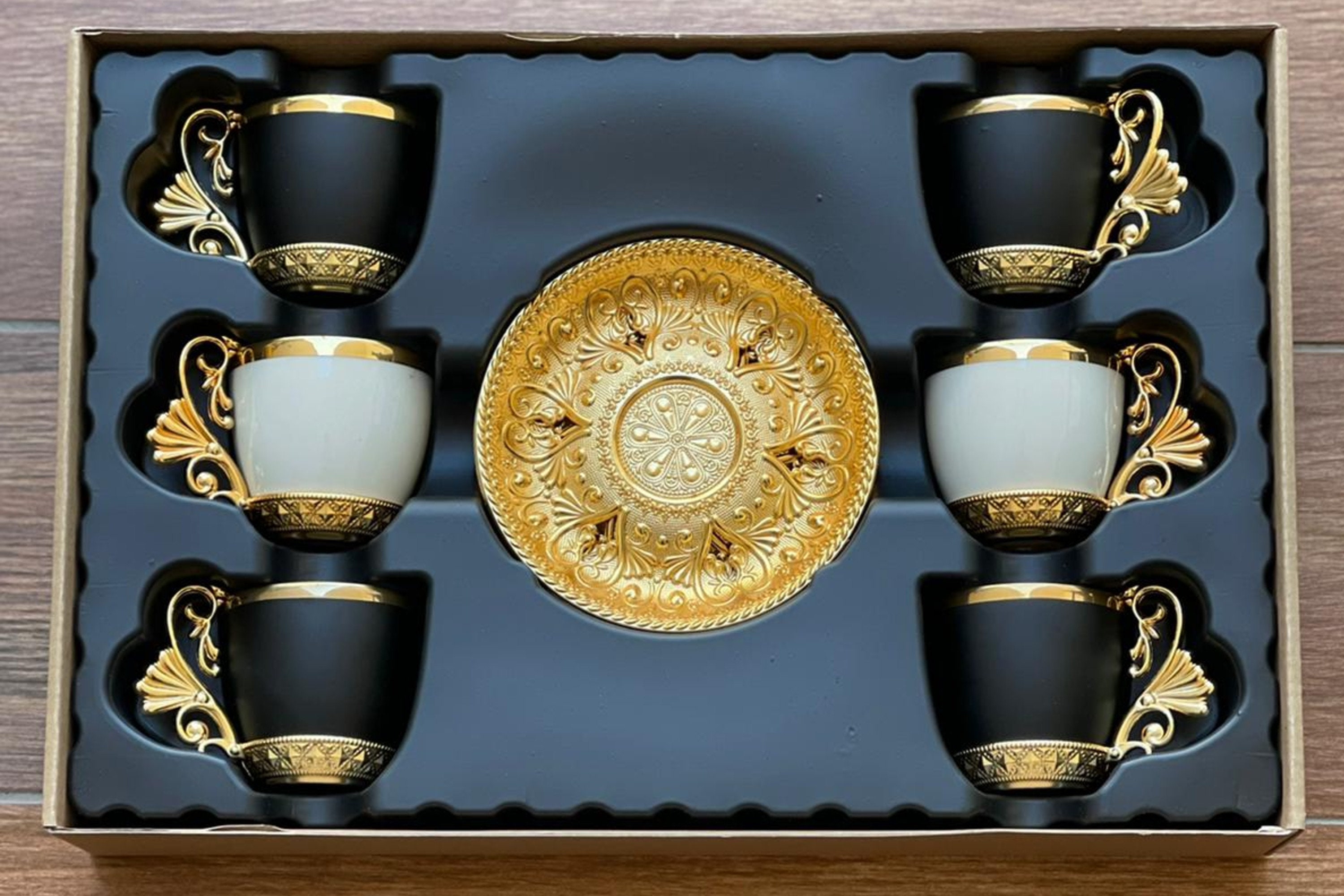 3oz Unique Espresso Cups Set for 6 Porcelain Coffee Set Etsy