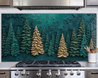 Tempered Glass Backsplash, Kitchen Sink Cover, Splashback Tile, Stove Back Cover, Kitchen Wall Protector, Glass Cutting Board, Stove Guard
