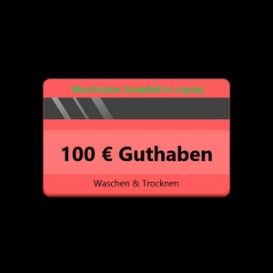 100 EUR Guthaben - Kundenkarte für den Waschsalon SnowBall 1, 2 und 3