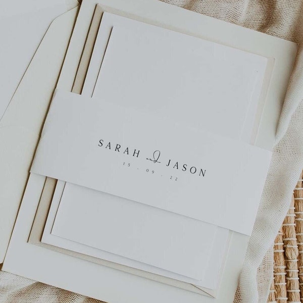 Wedding Belly Band Template Printable Etsy