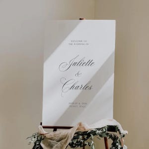 JULIETTE Old Money Wedding Signs Bundle – Classic Reception Signage – Printable Templates, Digital Download, Canva Template image 5
