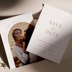 Arche réservez votre date avec le modèle, carte réservez cette date Boho, réservez votre date moderne, réservez une photo de votre date, téléchargement immédiat