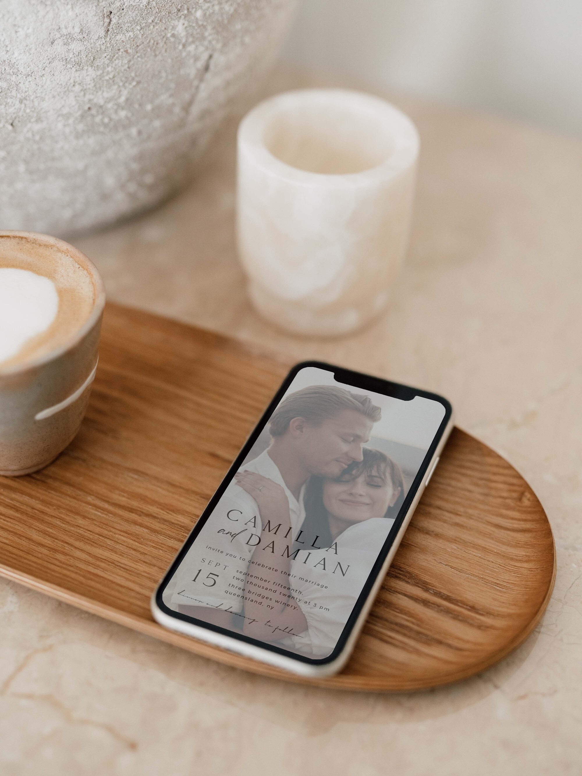 Digital Wedding Invitation Suite Template Electronic Wedding Etsy