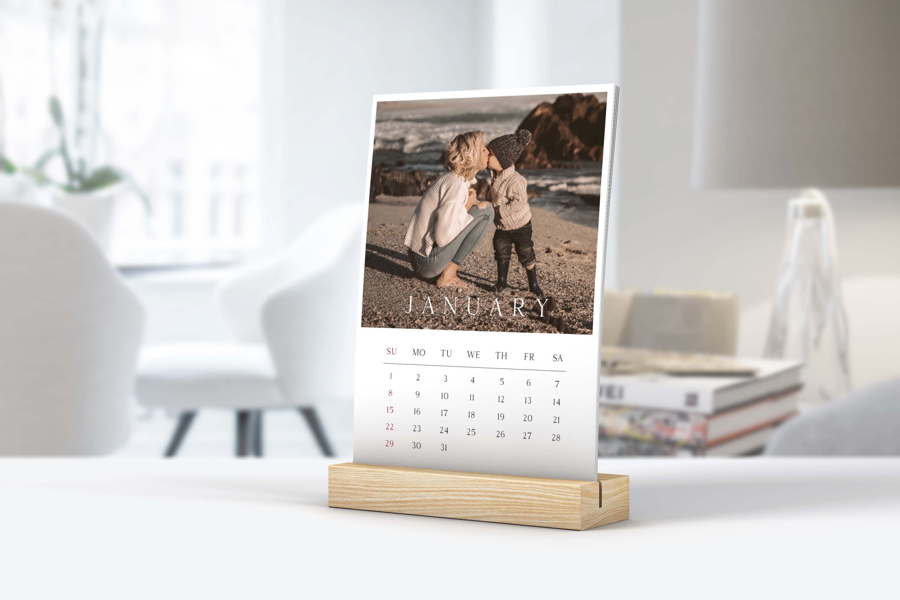 Photo Calendar Template 2024 5x7 Calendar Template 2024 Desk - Etsy