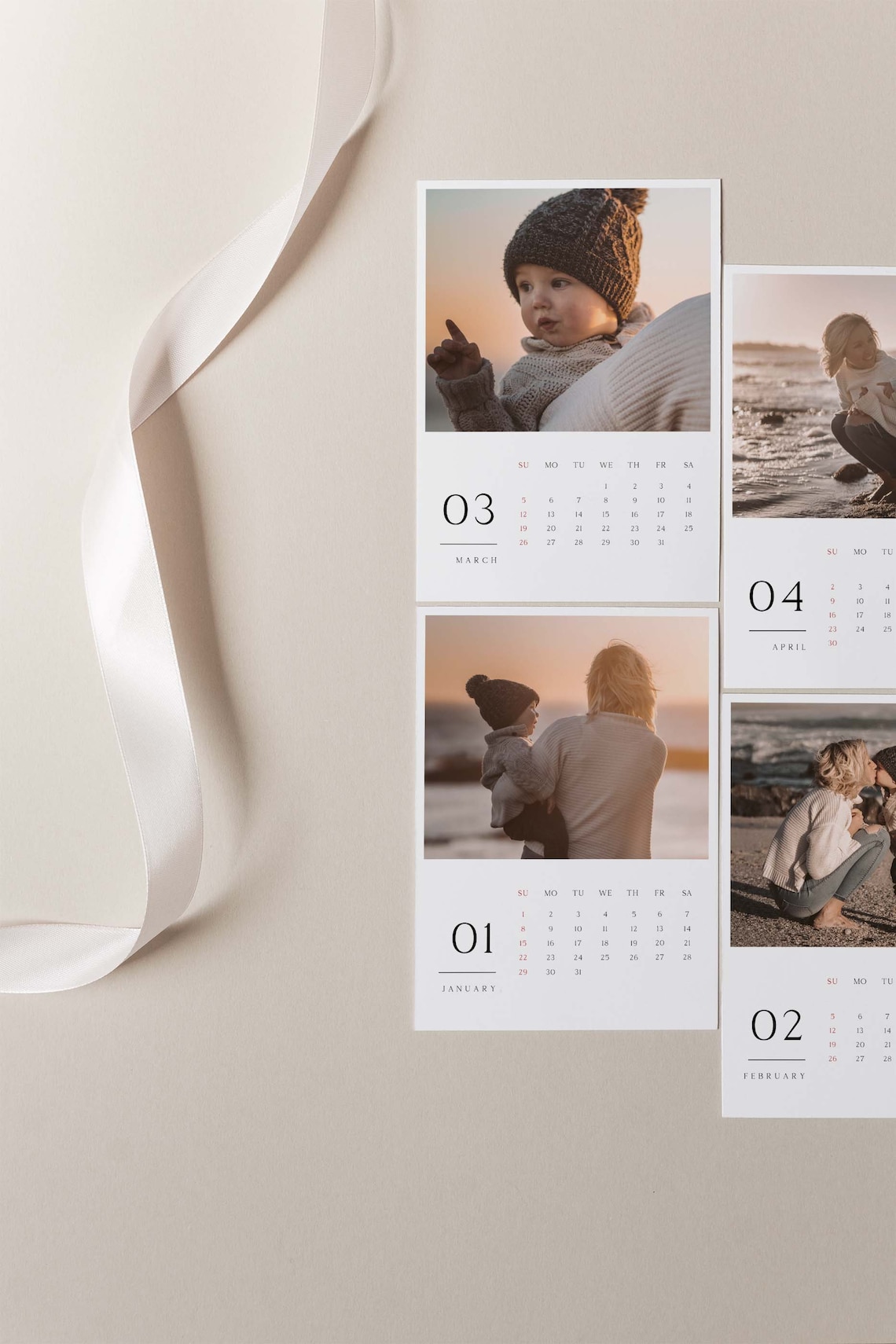 photo-calendar-template-2024-5x7-calendar-template-2024-desk-etsy
