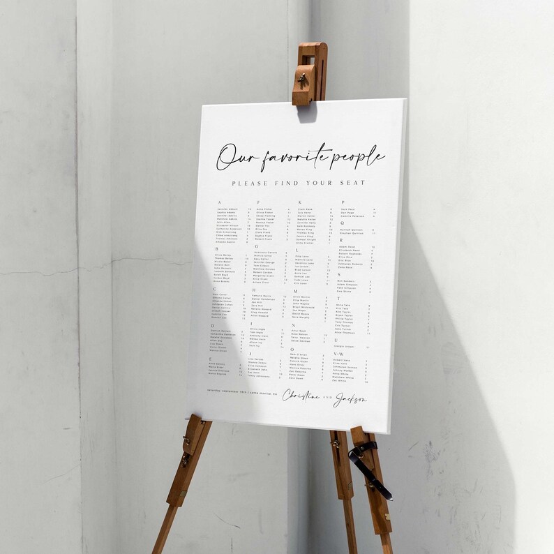 CHRISTINE Modern Elegant Wedding Invitation Bundle, DIY Minimal Large Wedding Kit, Modern Minimal Wedding Invitation Suite Template Bundle image 5