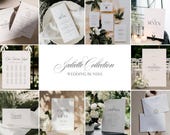 JULIETTE Luxury Old Money Wedding Invitation Bundle – Elegant Reception Signage & Invite Suite Printable Templates