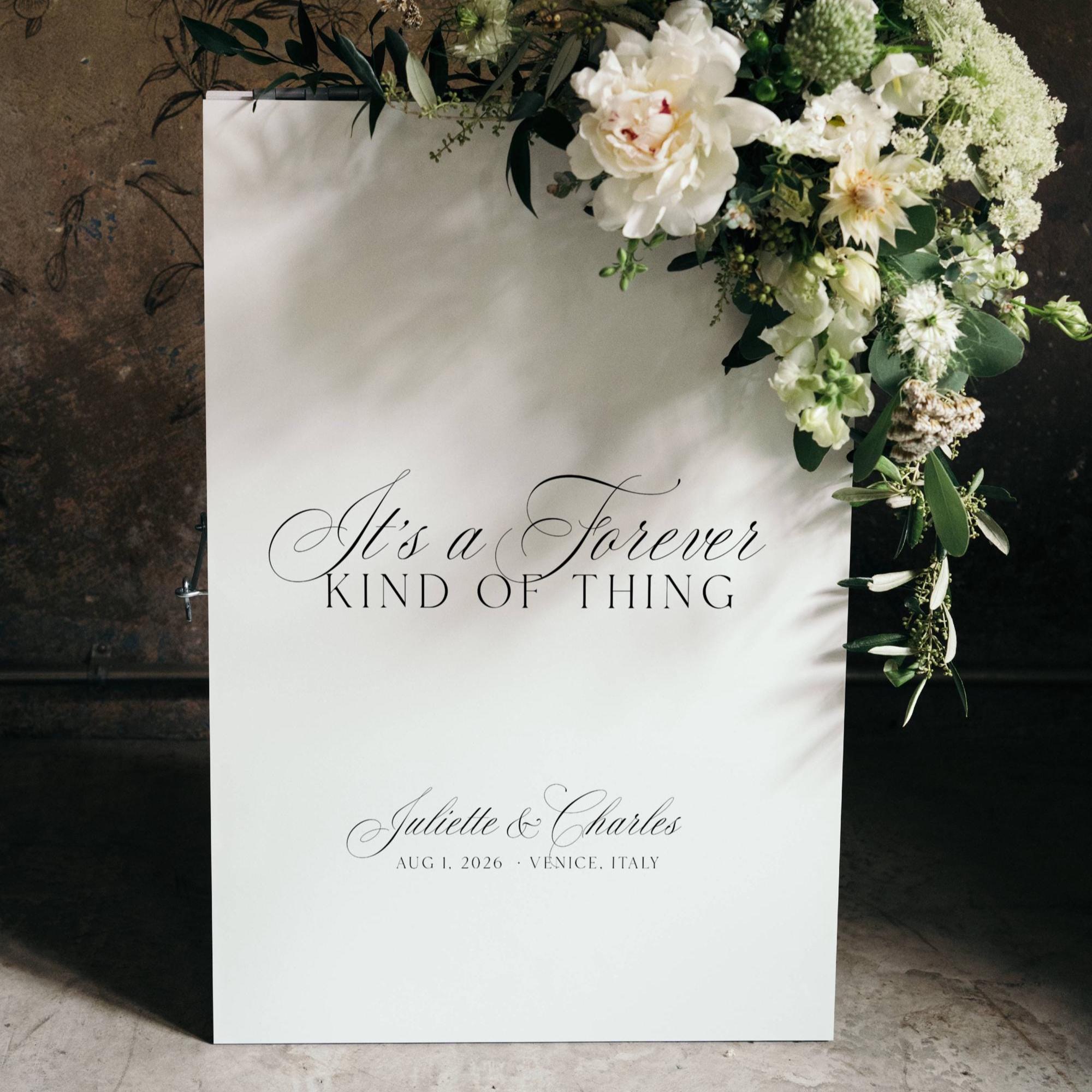 JULIETTE Old Money Wedding Welcome Sign Template, Printable It's A ...
