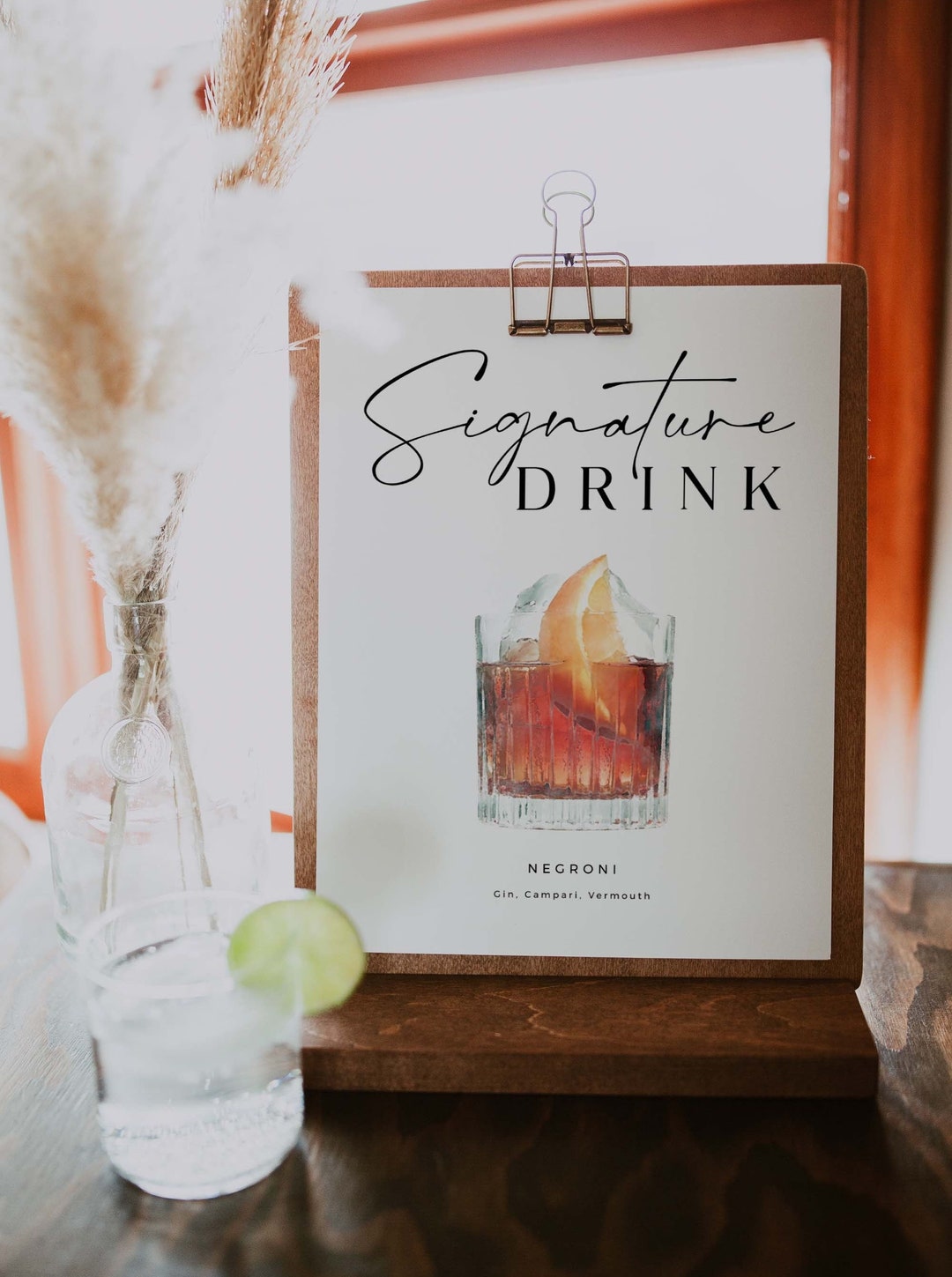 Printable Signature Drink Sign Template Download, Wedding Signature ...