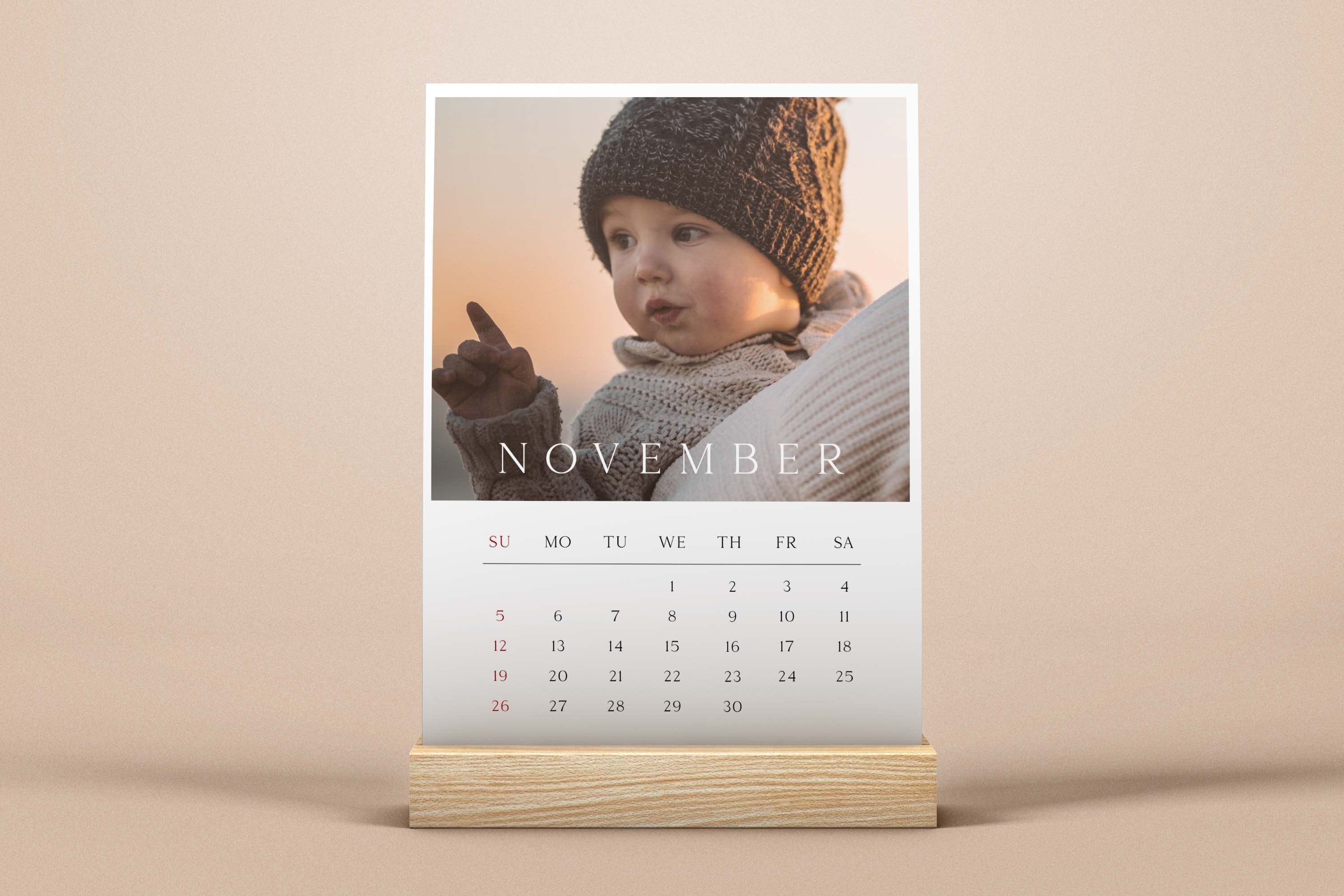 Photo Calendar Template 2024 5x7 Calendar Template 2024 Desk - Etsy