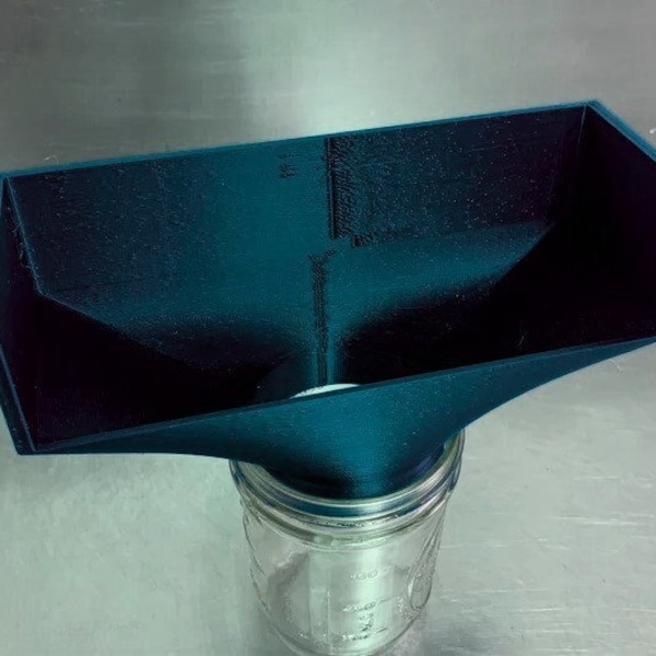Freeze Dryer Funnel With Extra Tall Sides (Fits Wide Mouth Jar and Harvest Right Trays)