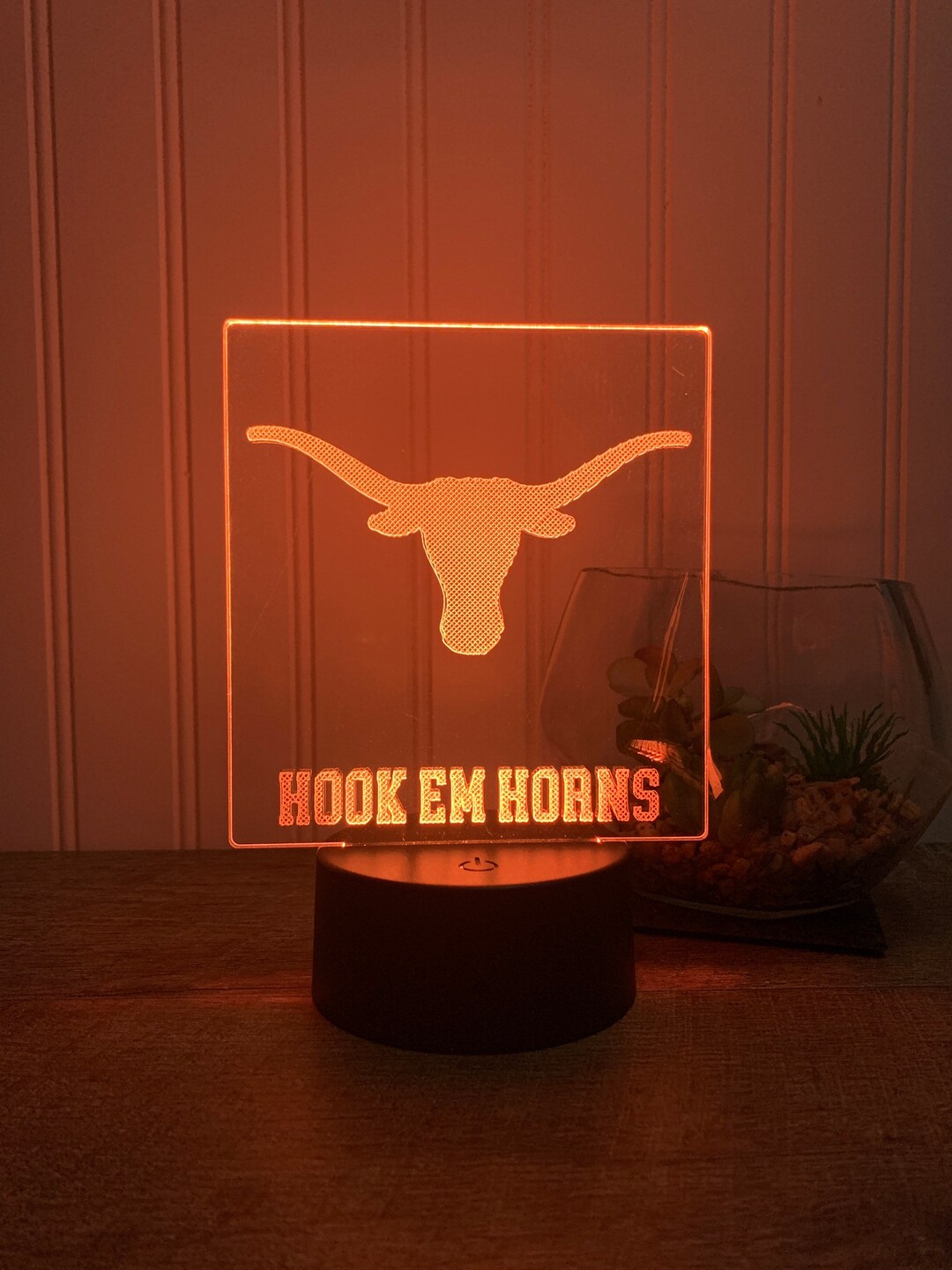 Customizable University of Texas Longhorns LED Acrylic Sign Etsy