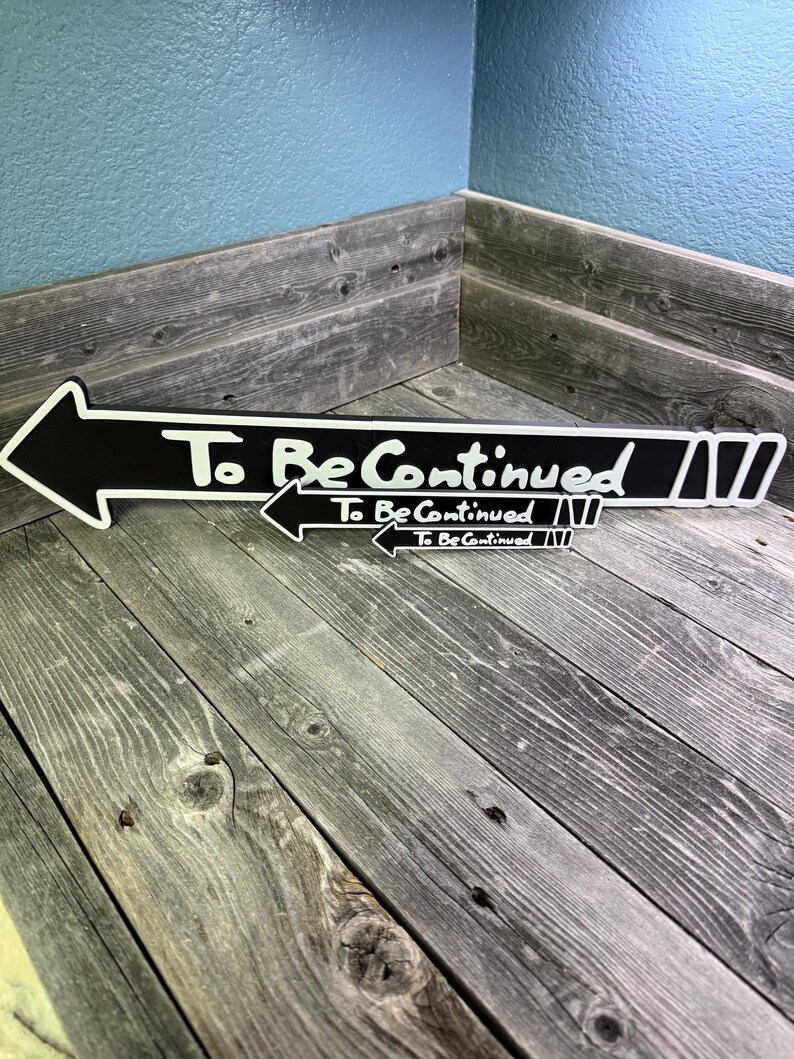 Jojo to Be Continued Sign | 3D Printed | Anime Decor | Meme Gift ...
