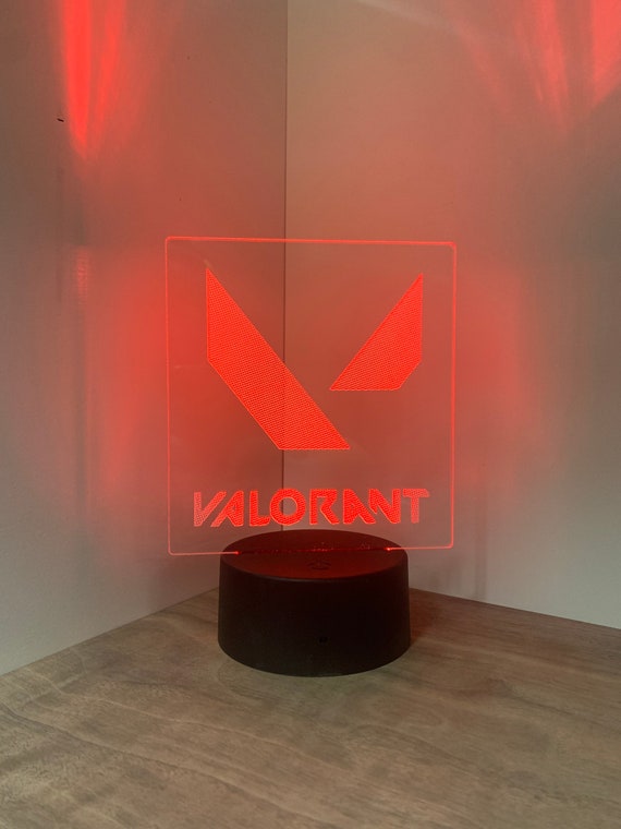 Valorant LED Acrylic Sign Desk Lamp Night Light RGB 16 Etsy